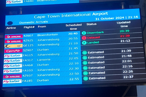 Kaapstad luchthaventransfer