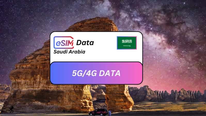 Al-Ula : Plan de données d'itinérance eSIM pour l'Arabie saoudite