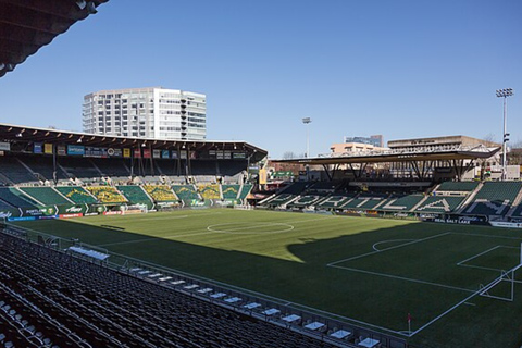 Portland Timbers Football Game at Providence Park Longside Lower - Central