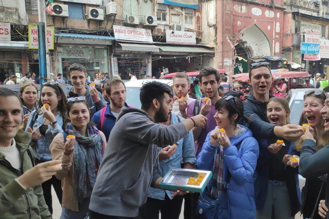 Old Delhi straat eten en erfgoed wandeling