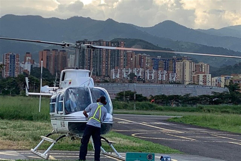 Medellín: Helicopter Tour with Hotel Pickup