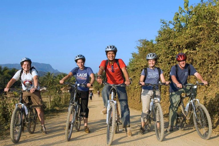 Luang Prabang: Biking, Trekking and Waterfall Private Tour