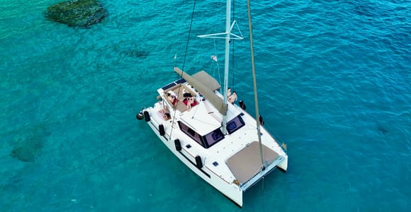 Catamaran tour, swimming, snorkeling, and a Prosecco toast