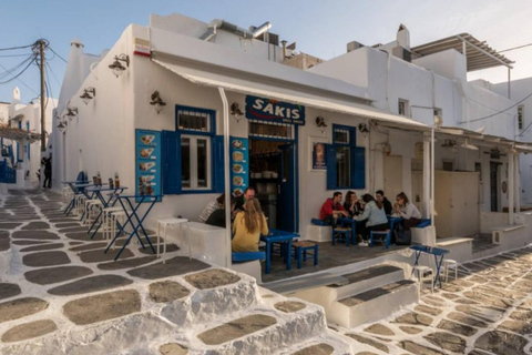 Mykonos: Búsqueda del Tesoro y Tour Privado por el Casco Antiguo con paradas gastronómicas