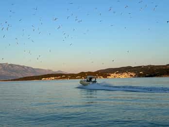 Pučišća: tour in barca alla pietra di Brela e alla baia di Vruja