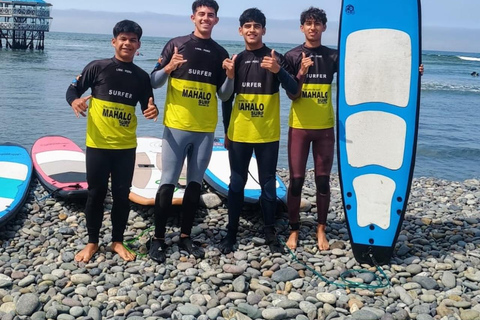 Lima: Surf Lesson at Playa Makaha in Miraflores Lima: Group Surf Lesson at Playa Makaha in Miraflores