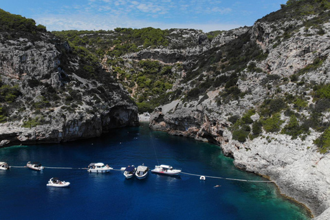 From Hvar: Blue Cave & Vis Island Small Group Boat Tour