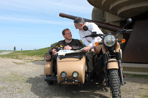 Normandie Seconde Guerre mondiale Visite privée de 2 heures en side-car Bayeux