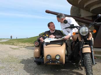 Normandie Zweiter Weltkrieg Private 2-Stunden-Seitenwagen-Tour Bayeux