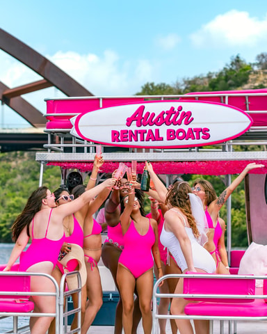 Austin: Pink Double-Decker Boat Party on Lake Austin