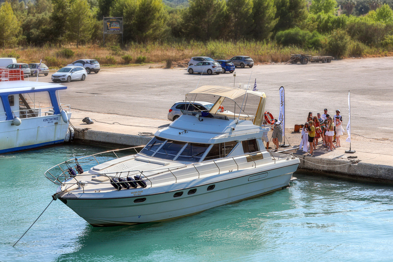 Ab Lefkimmi: Luxus-Yacht-Kreuzfahrt nach Sivota und zur Blauen Lagune