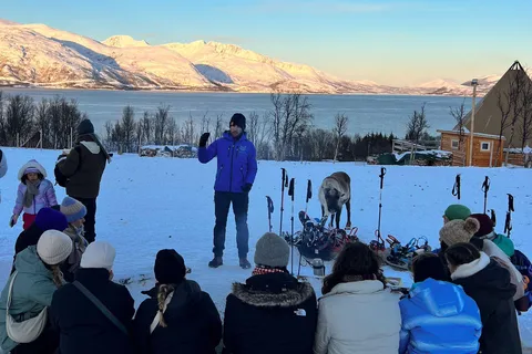 Tromsø: Escursioni con le racchette da neve con le renne