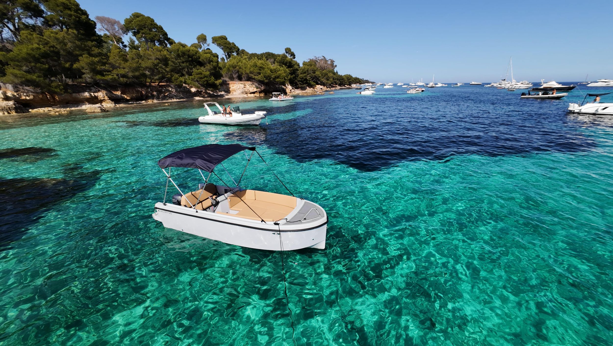 Bootsfahrt ohne Führerschein zu den Îles de Lérins CANNES