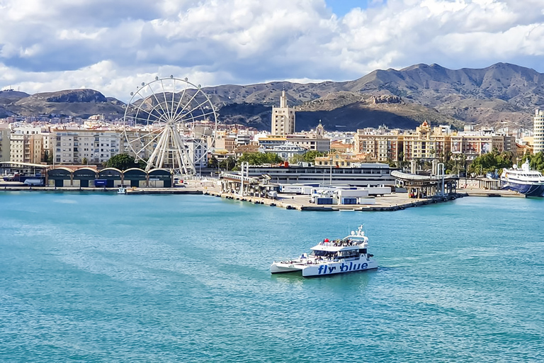 Málaga: Cruzeiro de catamarã com parada opcional para nadarPasseio Diurno de 1 Hora sem Parada para Mergulho