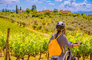 Florenz: Chianti E-Bike Tour mit Mittagessen und zwei Weinverkostungen