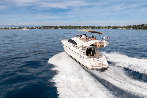 Juan-les-Pins: Boat rental to the Lérins Islands with a skipper Full day – 8 hours