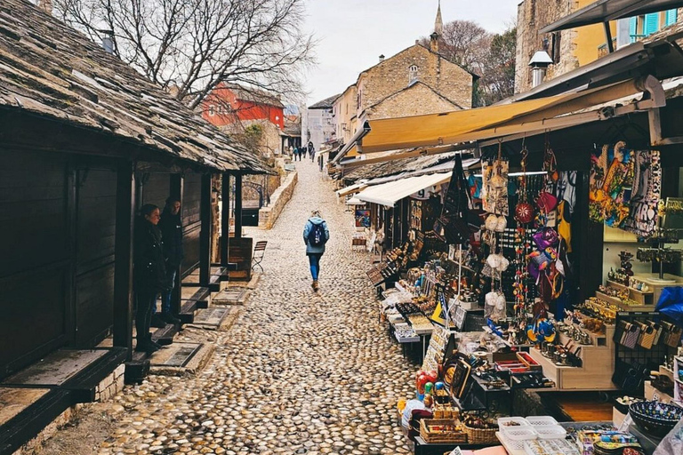 From Sarajevo: Mostar, Blagaj, Waterfalls, Pocitelj & Konjic Tour in English Without Entry Fees