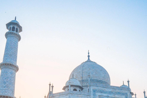 Taj Mahal Mausoleum Skip-the-Line Tour with Expert Guide From Delhi: Taj Mahal & Agra Fort Tour Car + Guide + Tickets