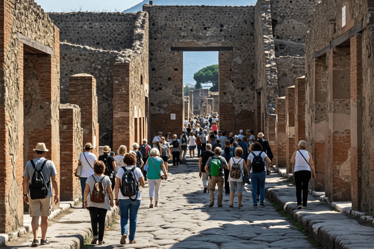 From Naples Pompeii & Mount Vesuvius Smart Tour with Tickets