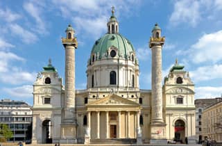 Eintrittskarte für die Karlskirche mit Zugang zur Panoramaterrasse