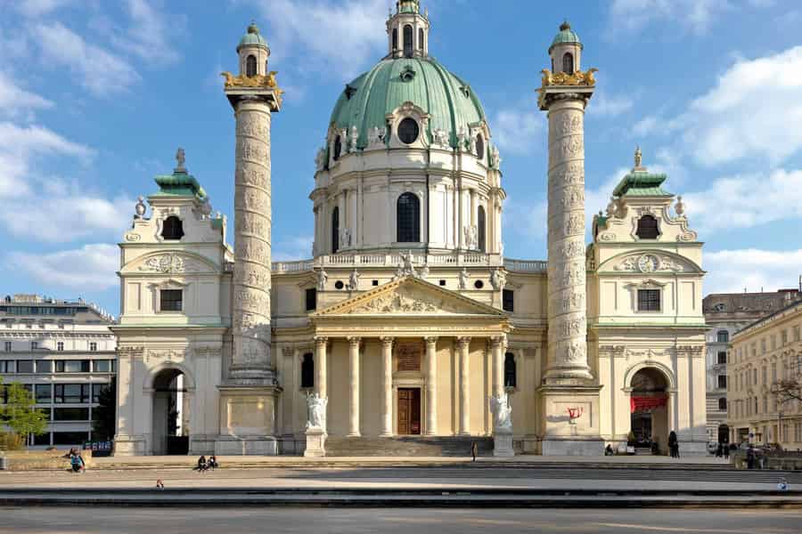 Ticket für die Karlskirche mit Zugang zur Panoramaterrasse. Foto: GetYourGuide