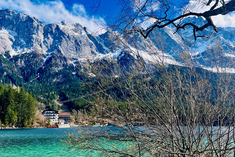 From Munich: Eibsee & Zugspitze Private Day Tour by Tesla