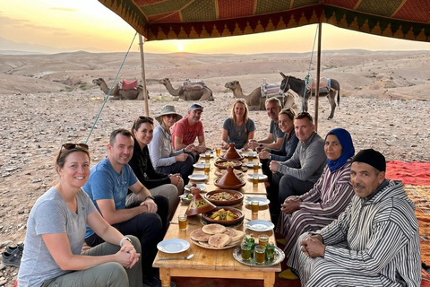 From Marrakech: Agafay Desert Quad Bike Tour with Dinner
