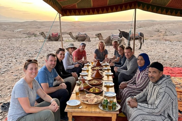 From Marrakech: Agafay Desert Quad Bike Tour with Dinner