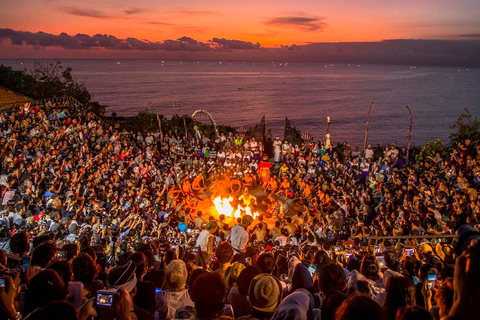 Bali: Biljett till Kecak Fire Dance Show &amp; Uluwatu Temple inträdesbiljettRundresa med hotelltransfer