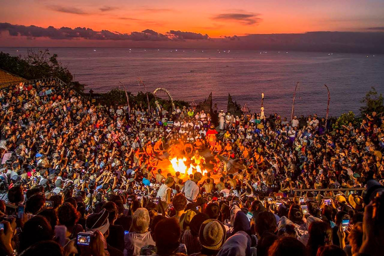 Bali: Kecak Fire Dance Show &amp; Uluwatu Temple Entry TicketTour with Hotel Transfer