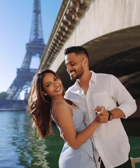 París: Sesión de fotos privada en la Torre Eiffel y el Louvre