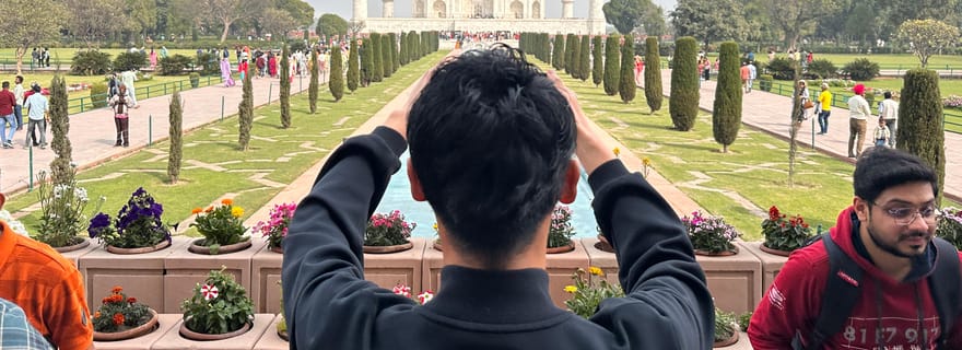 Depuis Delhi : Visite privée du Taj Mahal et du Fort d'Agra avec voiture