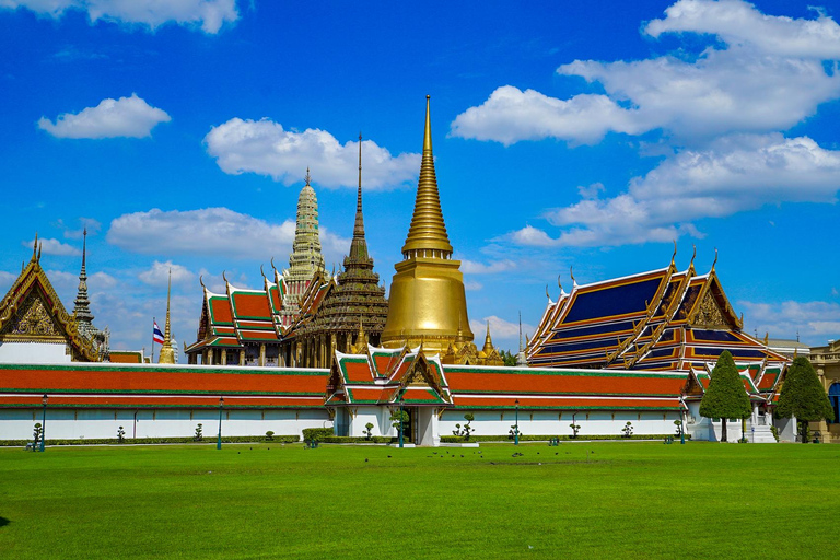 Bangkok: Grand Palace, Wat Pho, Wat Arun Sacred & Local Tour Tha Maharaj