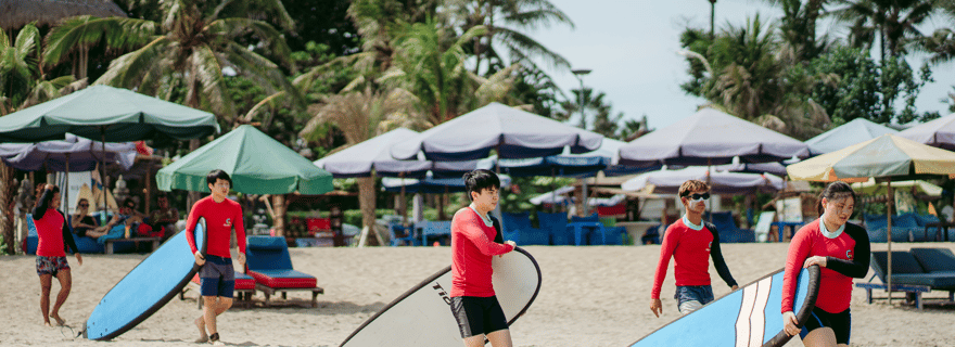 Bali : Leçon de surf sur la plage de Legian par Tio Surf