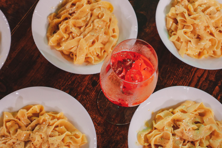 Rome Cooking Class: Make Pasta & Mix 3 Spritz Cocktails Private Experience