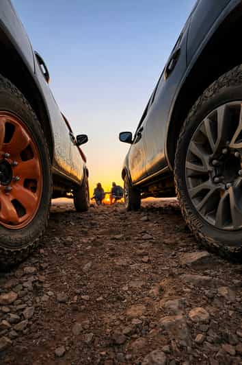 Conduisez votre 4x4 au coucher du soleil dans le désert de Marrakech + pause thé - quad