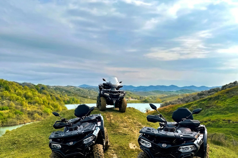 ATV in the hills and sea of Golem, Durres