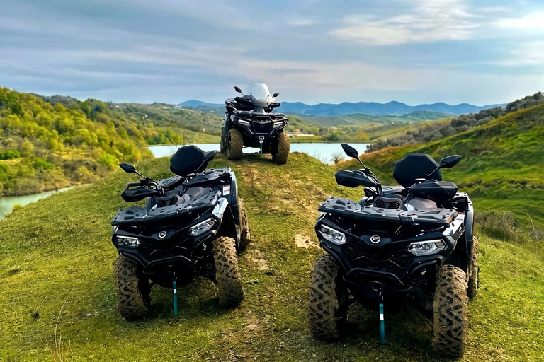 ATV in the hills and sea of Golem, Durres