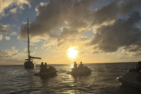 Saint Martin: Sunset Jet Skiing in Happy Bay Saint Martin: Sunset on a Jet Ski in Happy Bay
