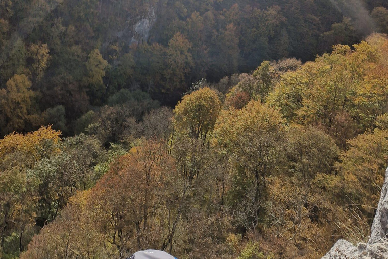 Brașov: Guided Gorge Hike, Caves, and Via Ferrata Adventure Brașov: Guided Hike and Caves