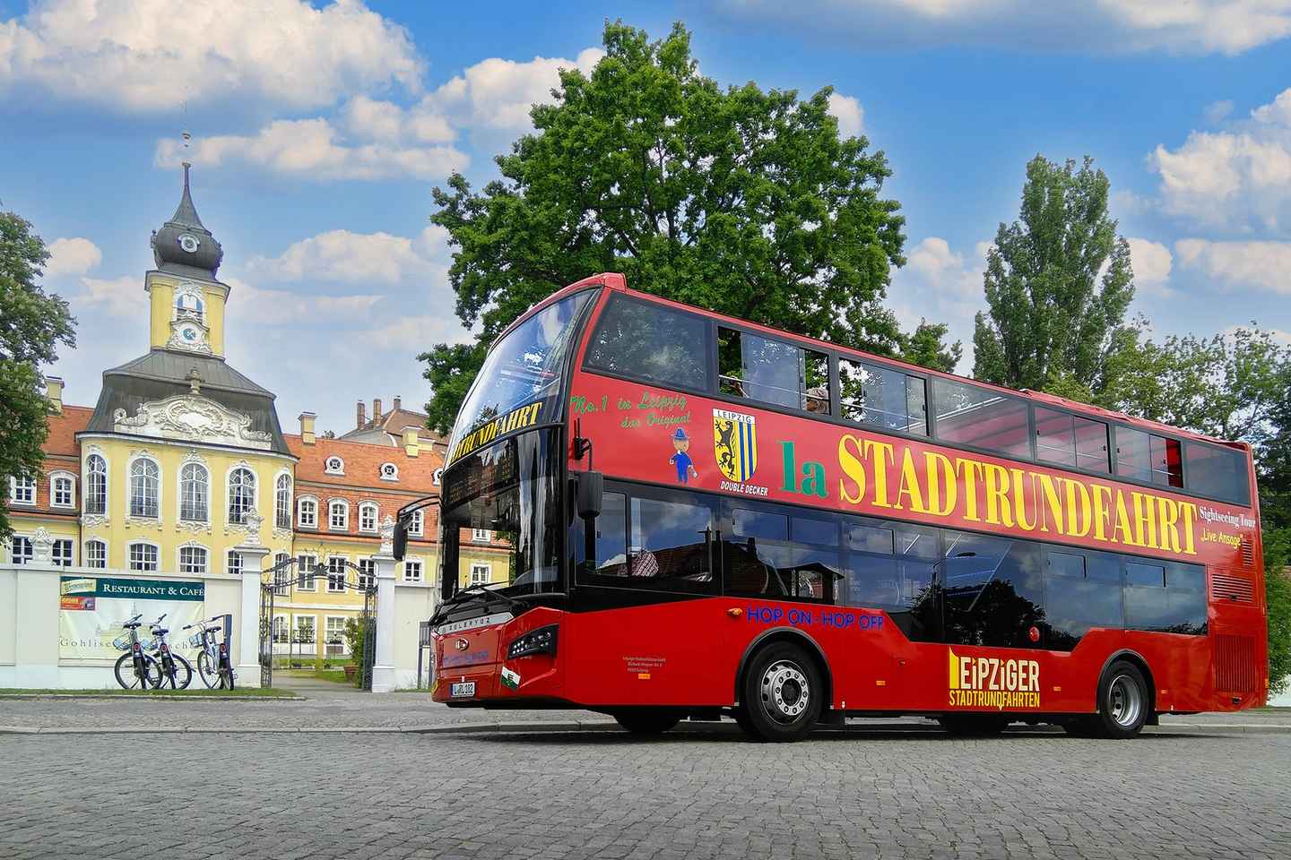 Leipzig: Hop-On Hop-Off Bus Tour mit Stadtrundgang