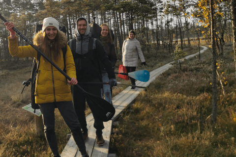 From Riga: Sunrise SUP Tour with Pick-Up at Cenas Tīrelis