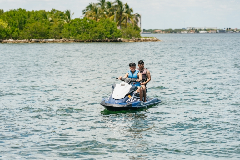 Miami: Moto acuática y paseo en barco por la bahía60-Minutos con 2 motos acuáticas para 4 personas: Todas las tasas incluidas
