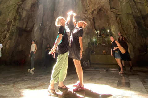 Linh Ung Pagoda & Marble Moutain Cave with Dragon Fire Show
