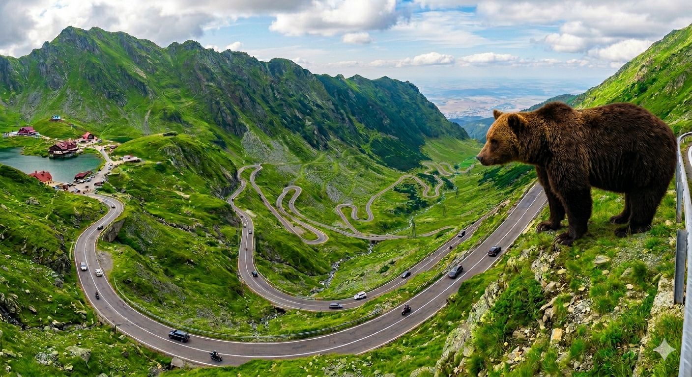Kleingruppentour, max. 7 Personen, mit Abholung – Top-Gear-Straße und wilde Bären