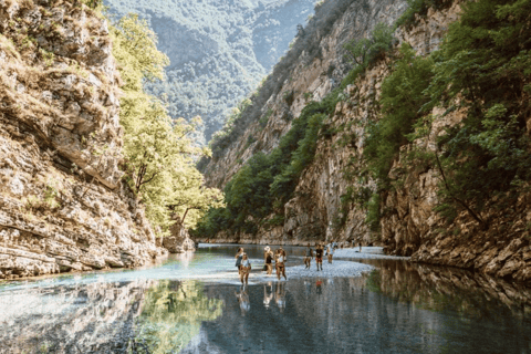 Från Tirana/Durresi: Shala River &amp; Komani Lake, upphämtning från hotellFrån / Durresi /Golem/ Shkodra : Shala River &amp; Komani Lake