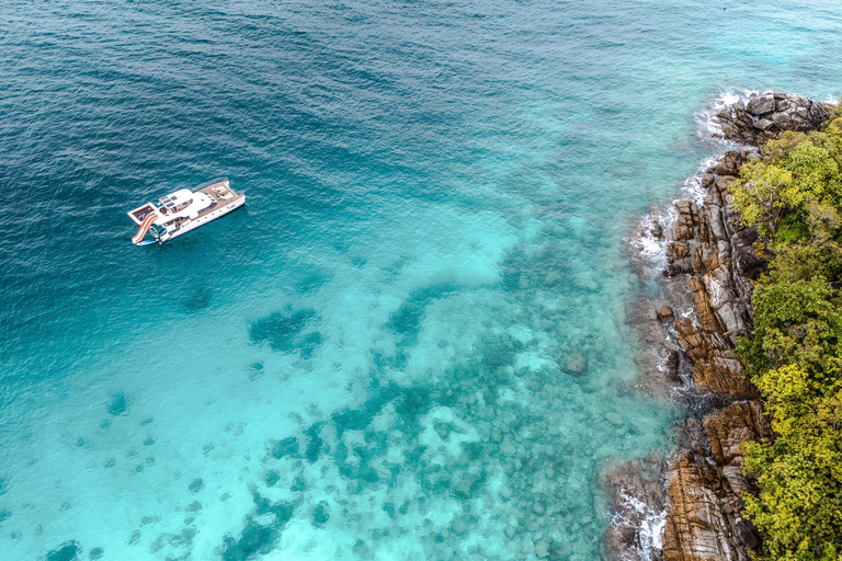 Phuket: Coral Island Laid-Back Morning Tour with Snorkeling Relaxing Yacht Cruise (Hotel Pickup)