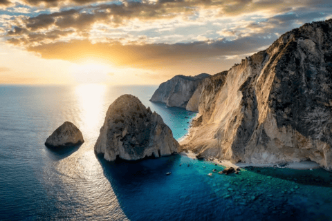 Zakynthos: Mizithres Sunset Cruise with Turtle Spotting
