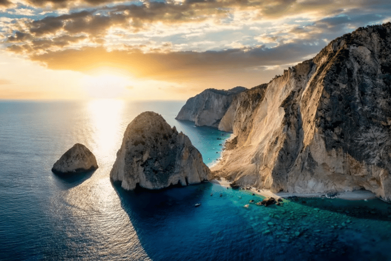 Zakynthos: Mizithres Sunset Cruise with Turtle Spotting
