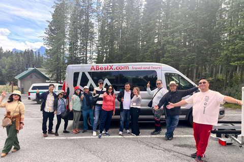 Banff: Experience Lake Louise & Johnston Canyon Shuttle From Banff Train Station